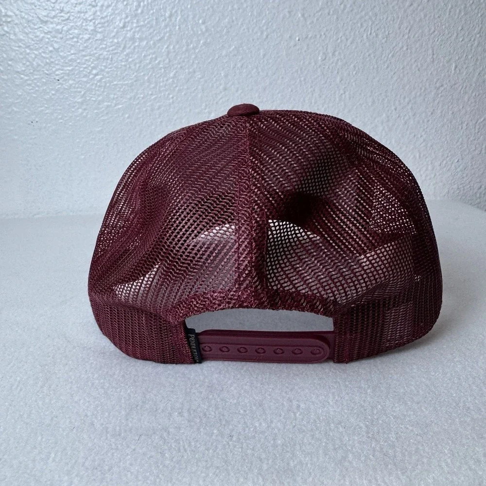 Pendleton Zion National Park Hat Burgundy Red Adjustable SnapBack Cap Yupoong